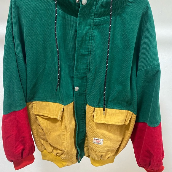 Zaful multi-color corduroy jacket - Picture 3 of 4